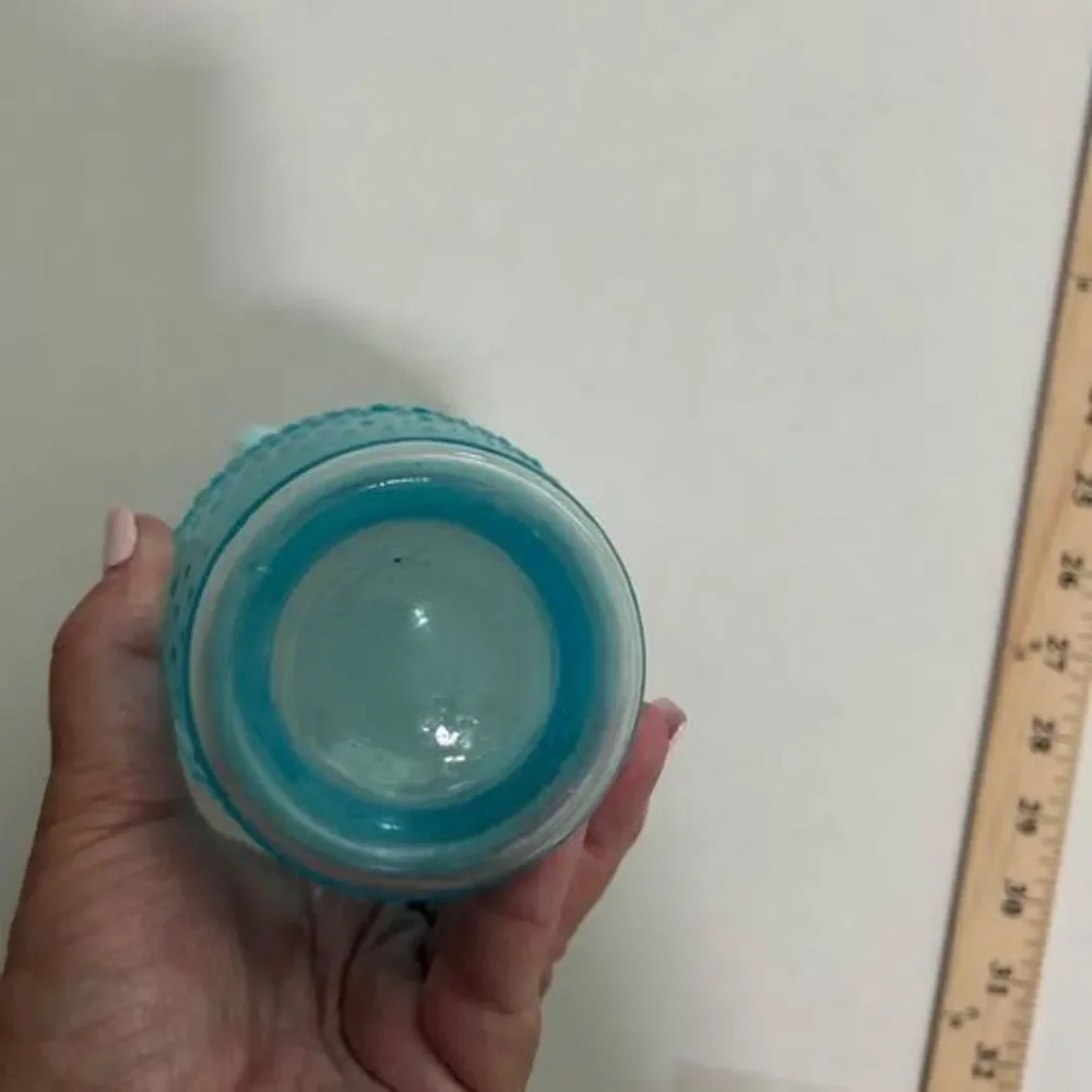 Vintage Fenton Hobnail blue vase